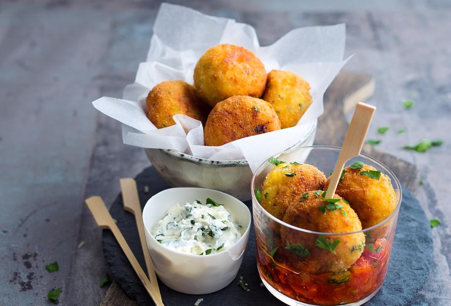 Gemüsebällchen mit Käse