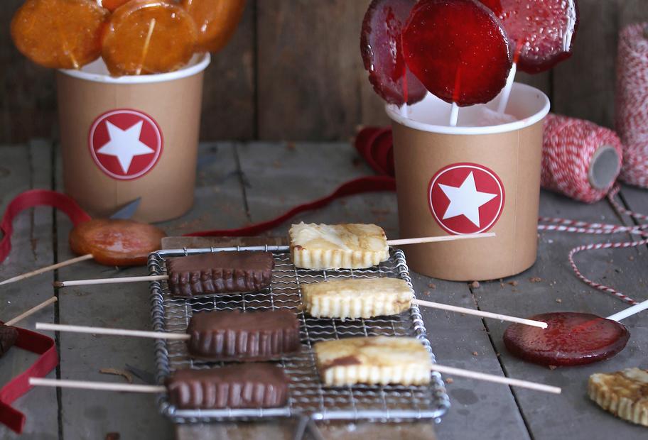 Lakritzlollies wie auf dem Weihnachtsmarkt