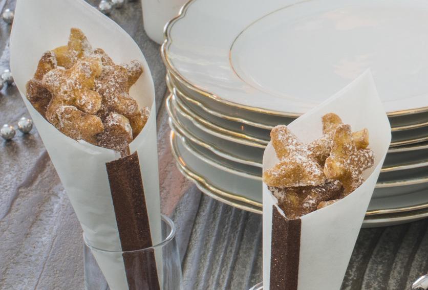 Waffeldrops mit Zimt-Puderzucker