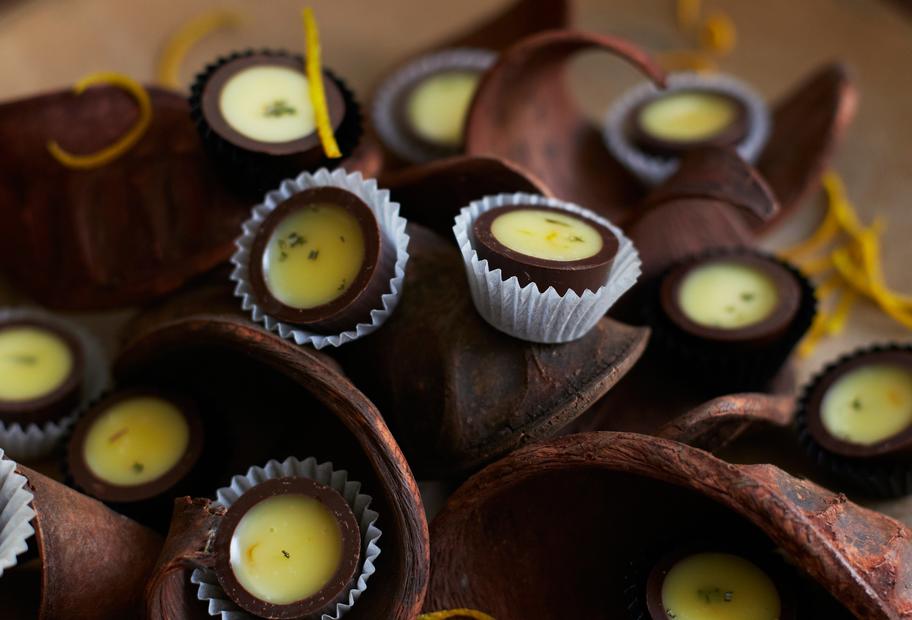 Weiße Gewürzpralinen