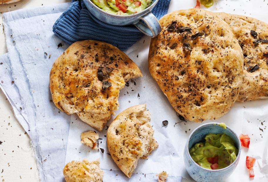 Focaccia mit getrockneten Tomaten