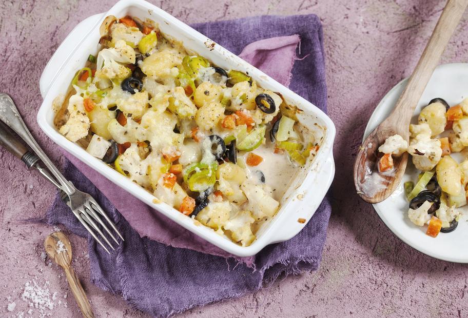 Gnocchi-Auflauf mit Frühlingsgemüse