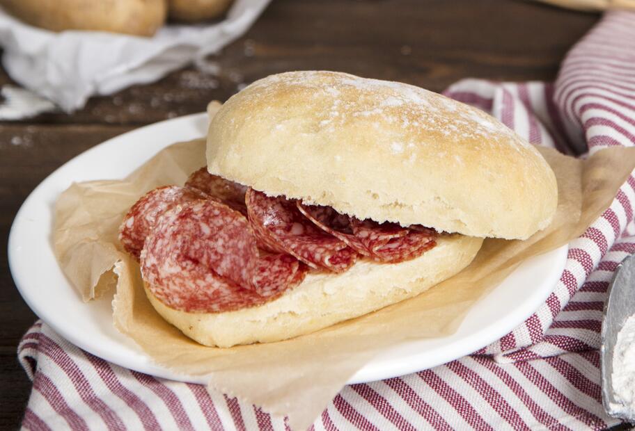 Kartoffelbrötchen mit Hefe