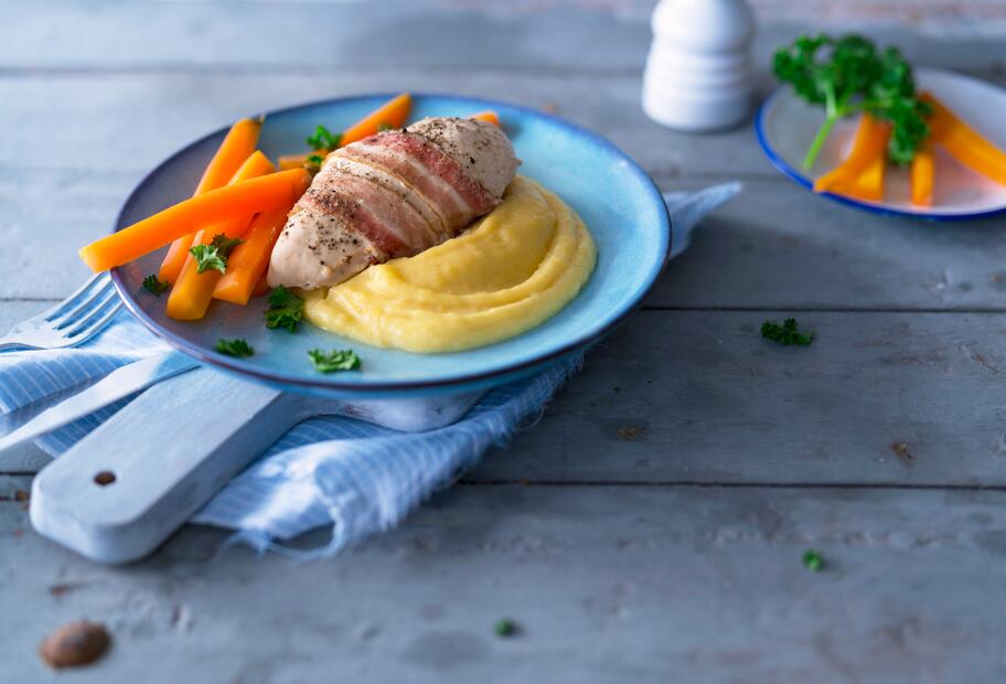 Hähnchenbrust im Speckmantel