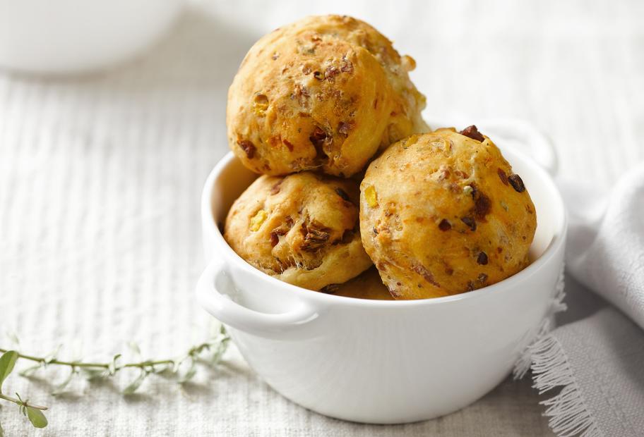 Käse-Schinken-Kugeln