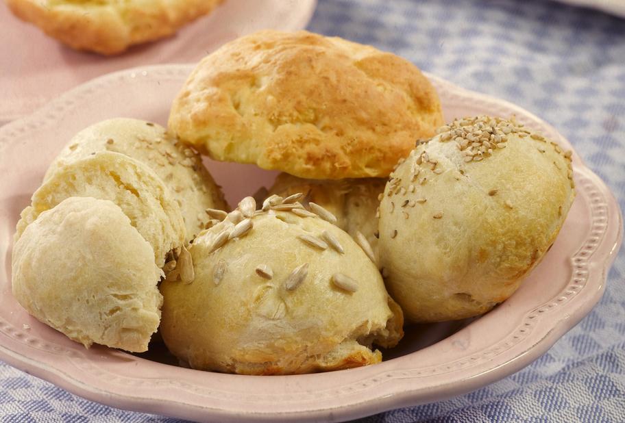 Schnelle Quarkbrötchen ohne Hefe