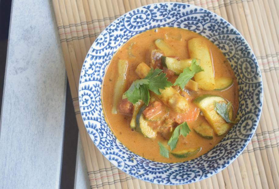 Gemüsecurry mit Spargel