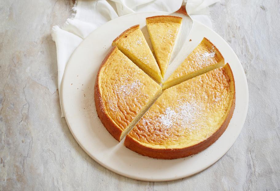 Einfacher Risottokuchen mit Zitrusfrüchtekompott