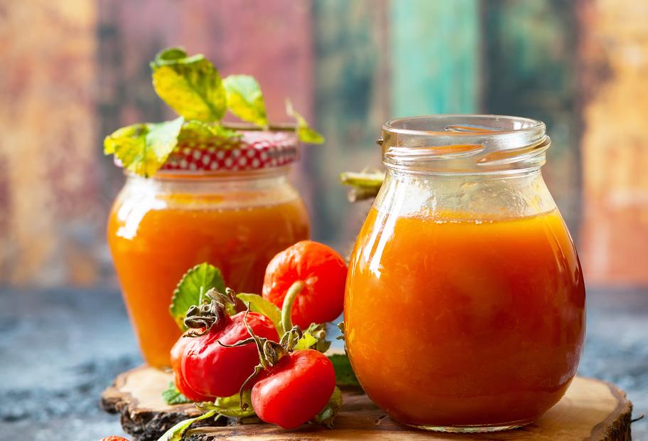 Hagebutten-Orangen-Marmelade
