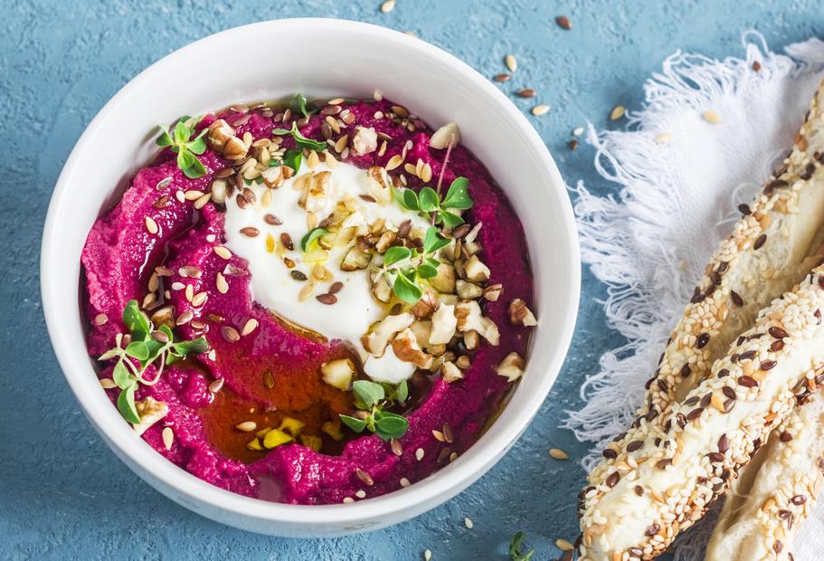 Ultraleckerer Rote-Bete-Hummus
