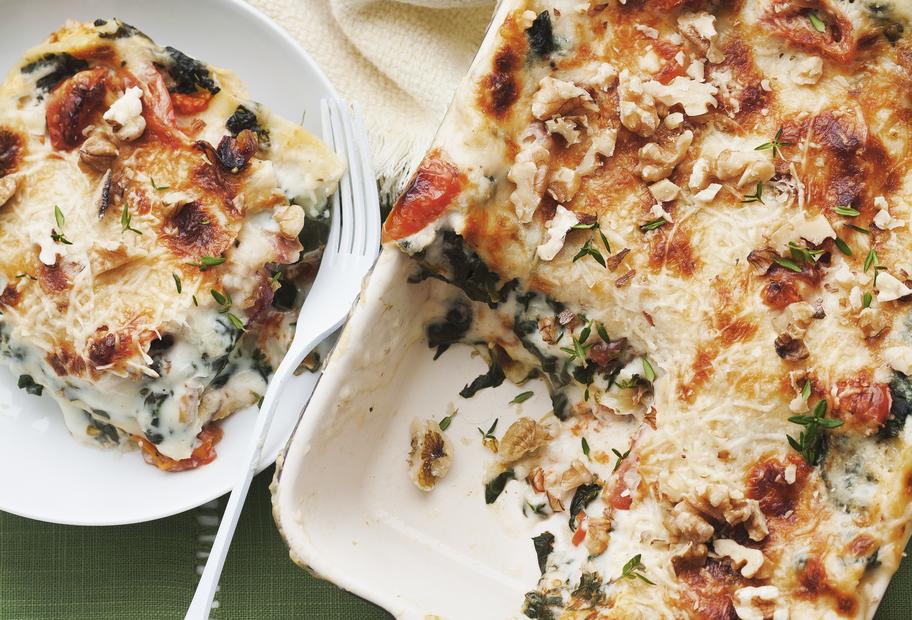 Spinat-Lasagne