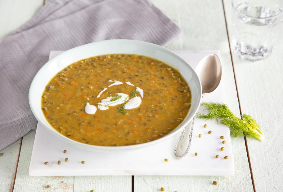 Ayurvedische Detox- Mungobohnensuppe