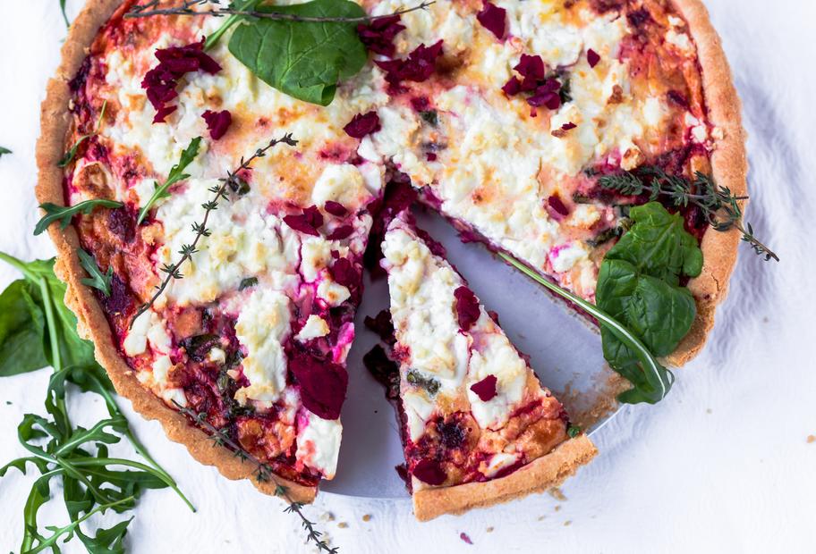 Rote-Bete-Feta-Tarte