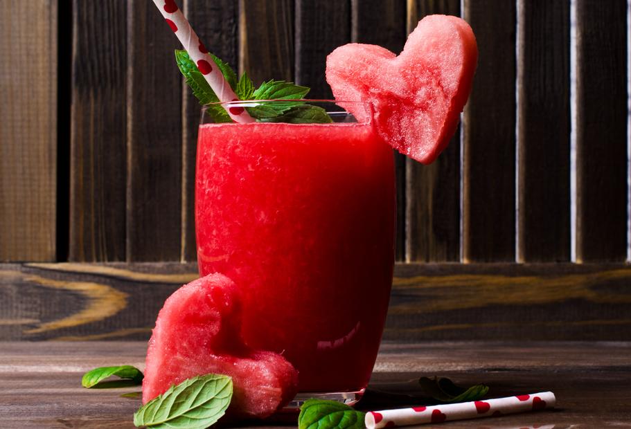 Wassermelonen-Slush mit und ohne Alkohol