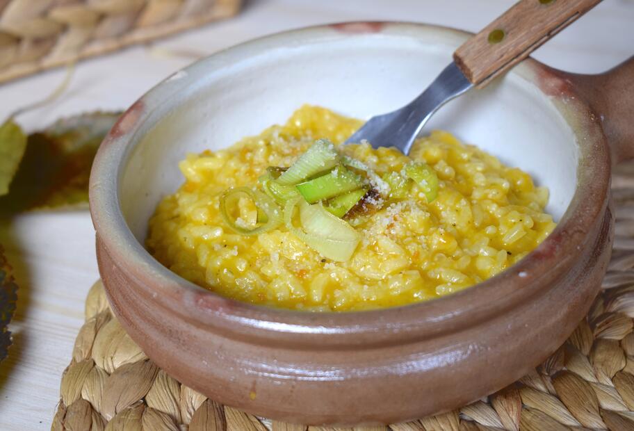 Cremiges Kürbisrisotto