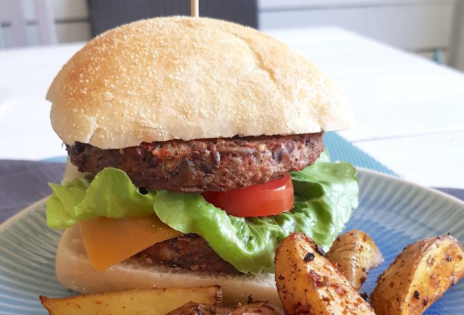 Vegane Burger-Patties aus Bohnen