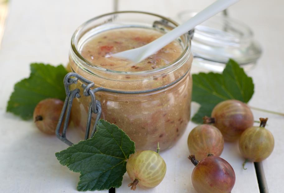 Bananen-Stachelbeer-Konfitüre