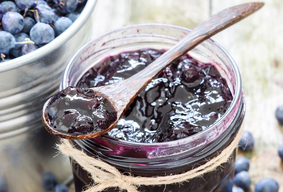 Heidelbeerkonfitüre mit Lavendel