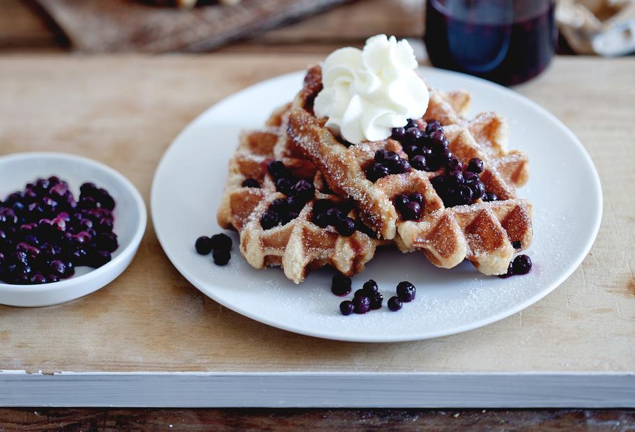 Himmlische Winterwaffeln mit Vanille
