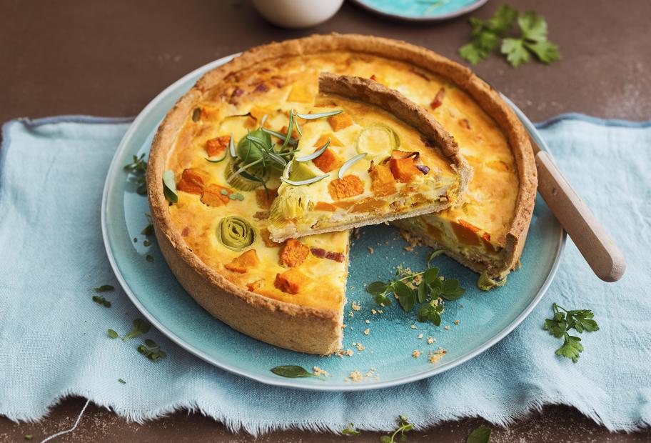 Herzhafter Kürbiskuchen