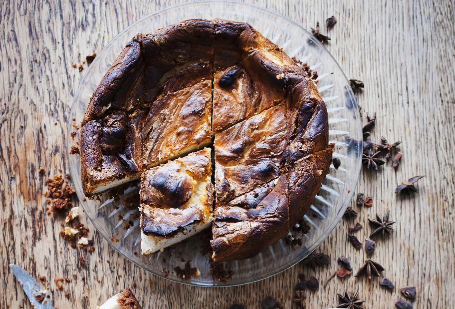 Weihnachtlicher Spekulatius-Käsekuchen