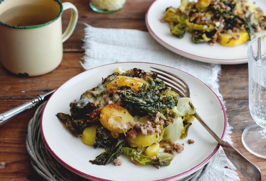 Kräftiger Wirsingauflauf