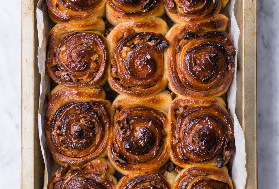 Zimt-Pekannuss-Schnecken