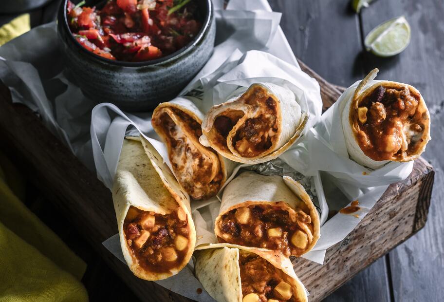 Burrito mit Salsa "Pico de Gallo"