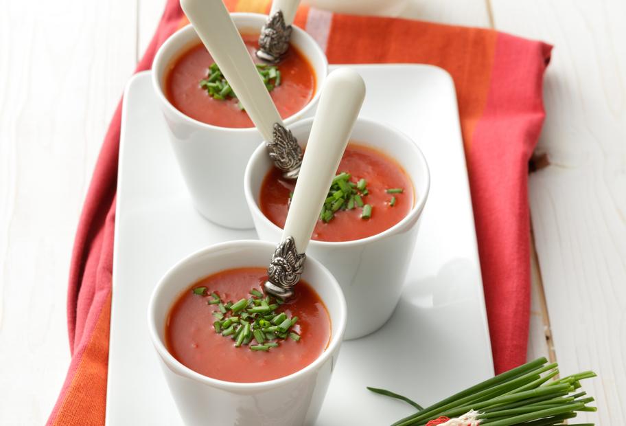 Geröstete Tomaten-Paprika-Suppe