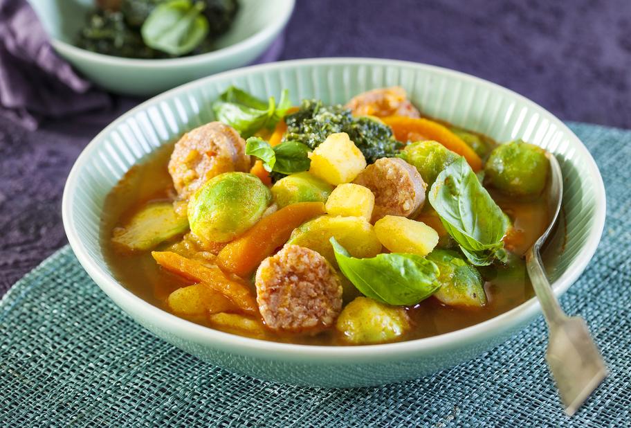 Rosenkohleintopf mit Salsiccia