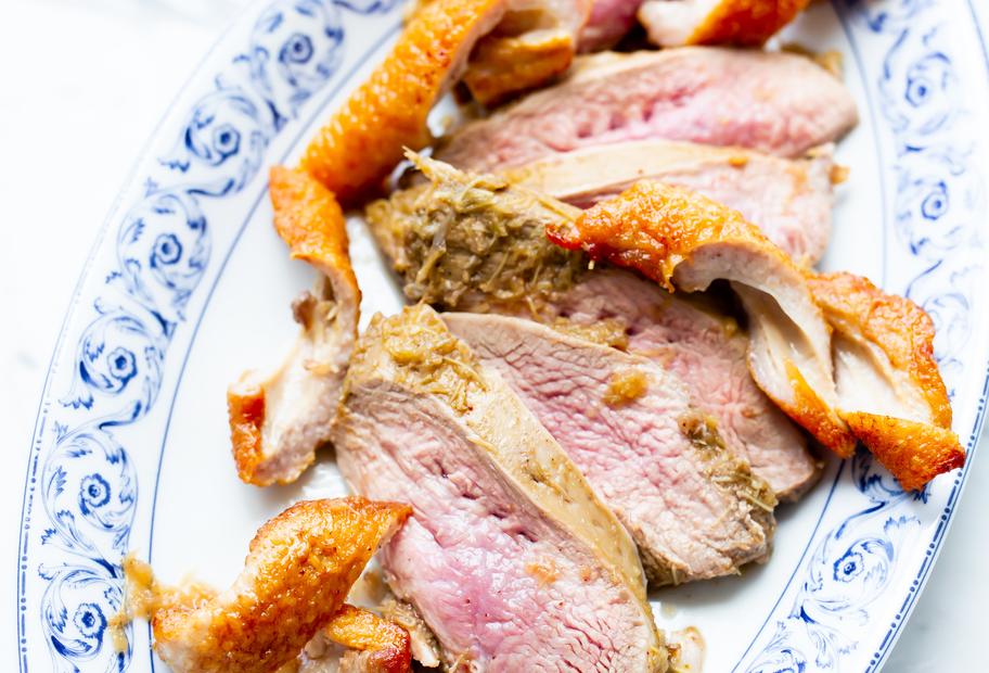 Würzige Rhabarber-Entenbrust