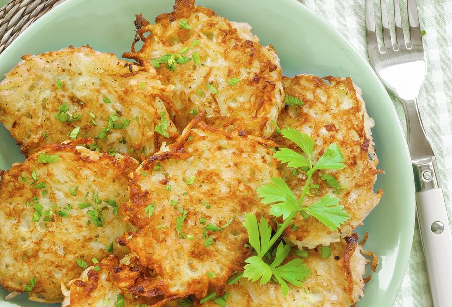 Kräuterrösti mit Schmand-Dip