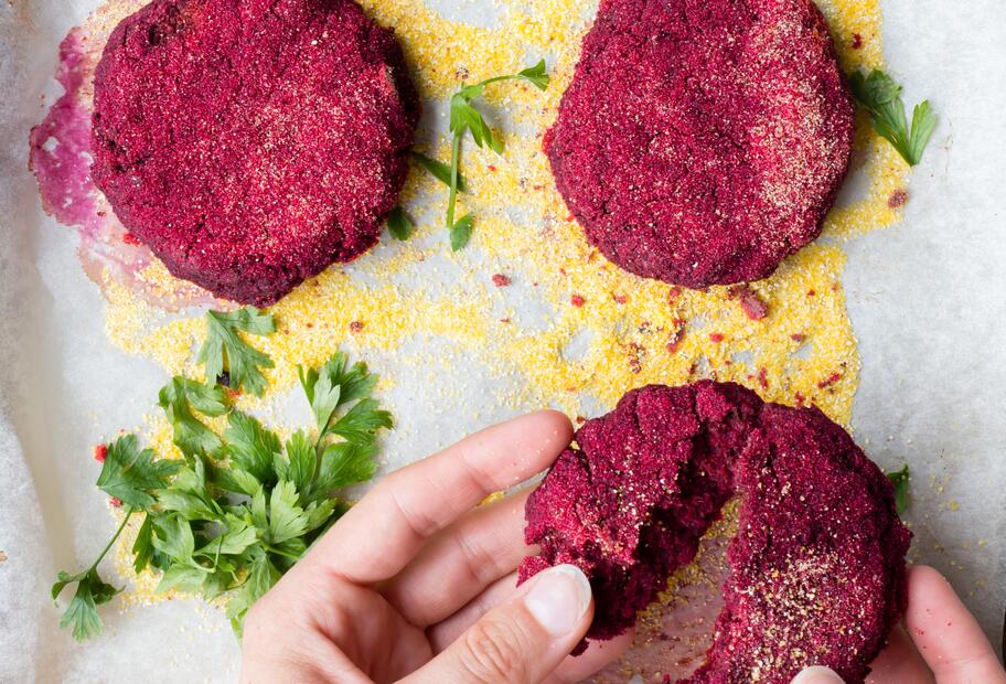Rote Bete-Burger