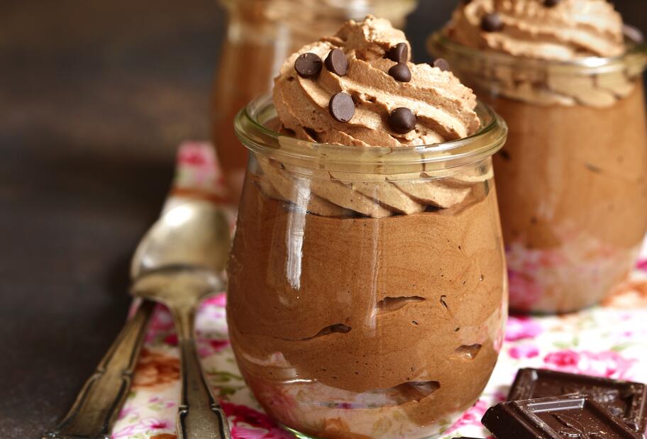 Cremige Schokoladenmousse Mit Mokkacreme Fur Den Thermomix