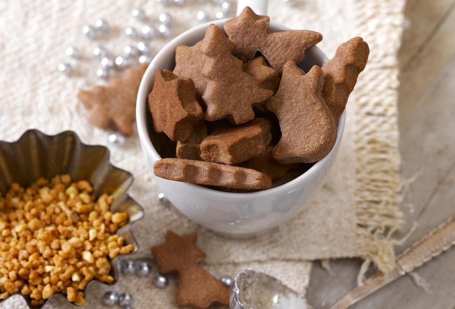 Schokoladige Mürbeteigkekse