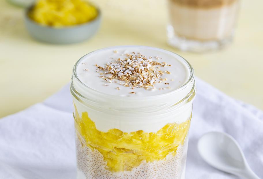 Ananasquark mit Amarant