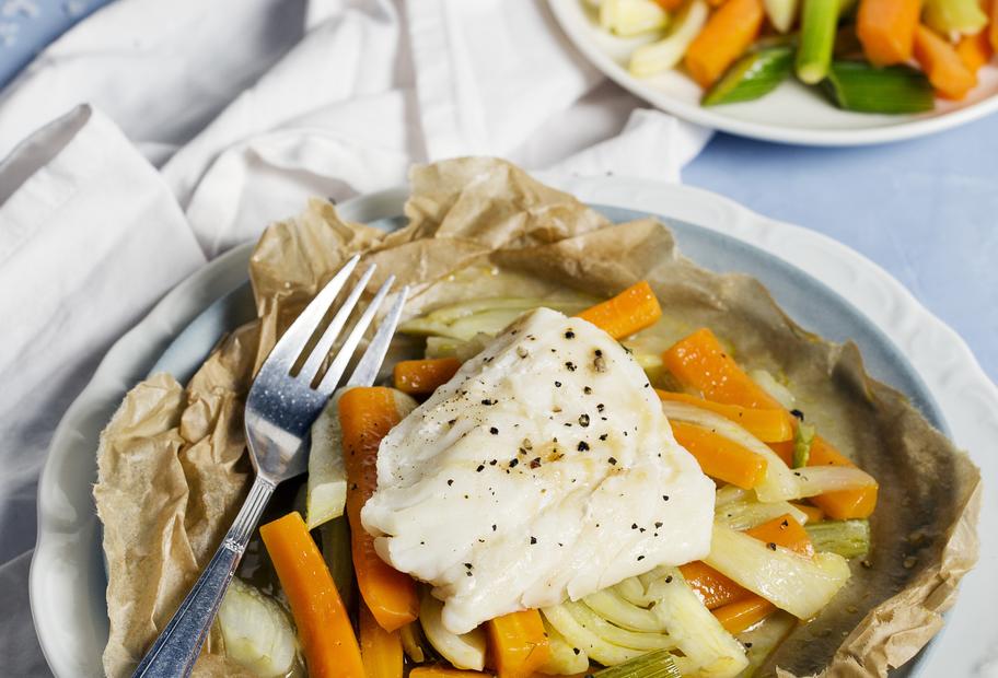 Kabeljau mit Fenchel-Karotten-Gemüse