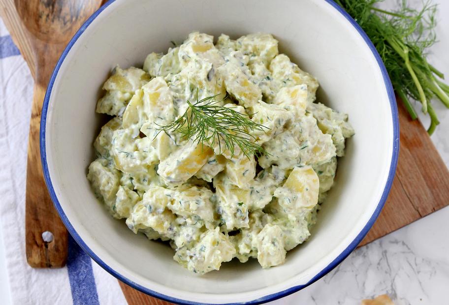 Kartoffelsalat mit Joghurt-Dressing