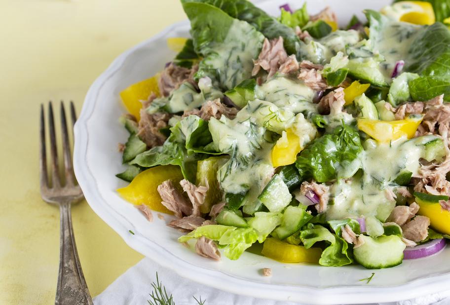 Leichter Thunfischsalat mit Joghurt