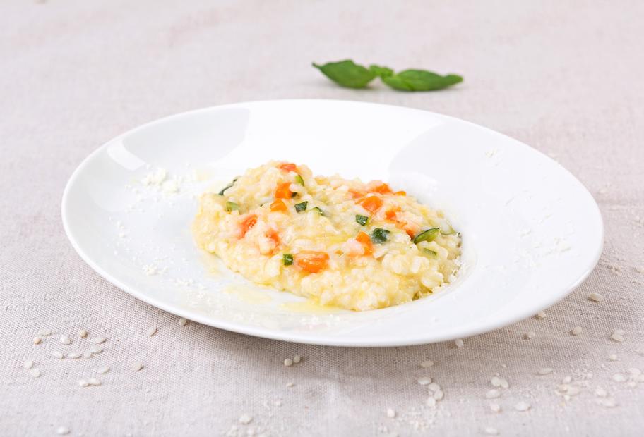 Risotto mit Zucchini und Karotte