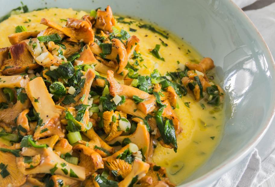 Polenta mit Steinpilzen