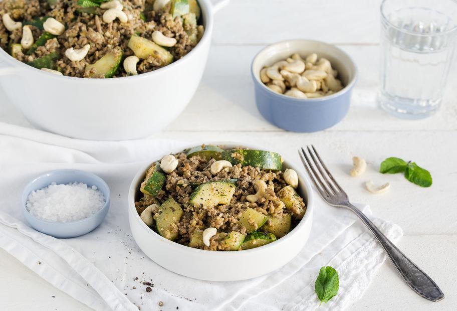 Schmorgurken-Hack-Salat