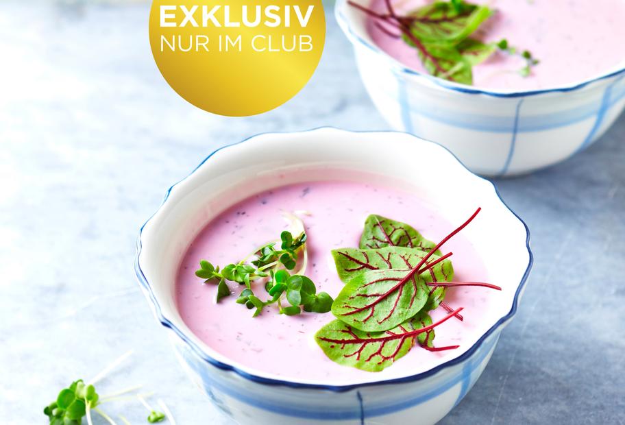 Rote-Bete-Suppe mit Sauerampfer