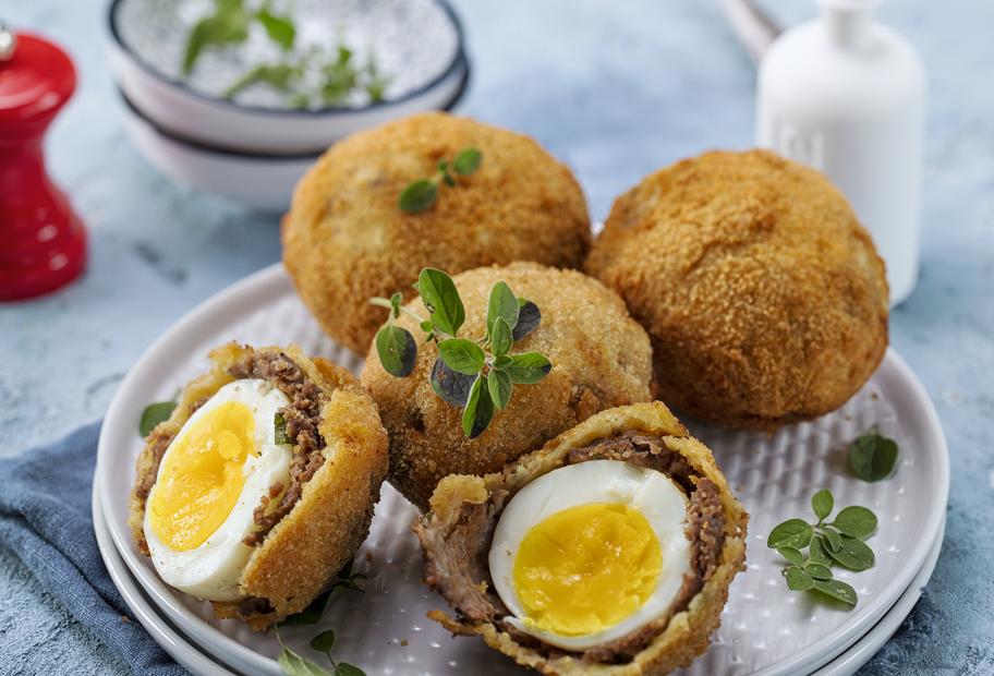 Frittierte Hack-Eier