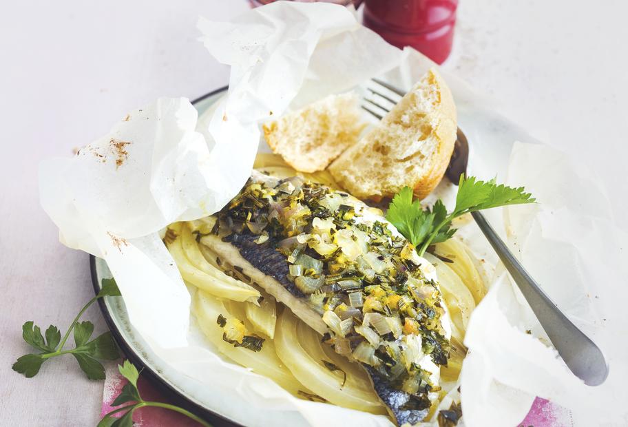 Gedünstete Zitronen-Dorade