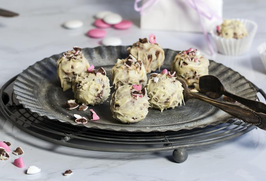 Schnelle Schokolinsenpralinen