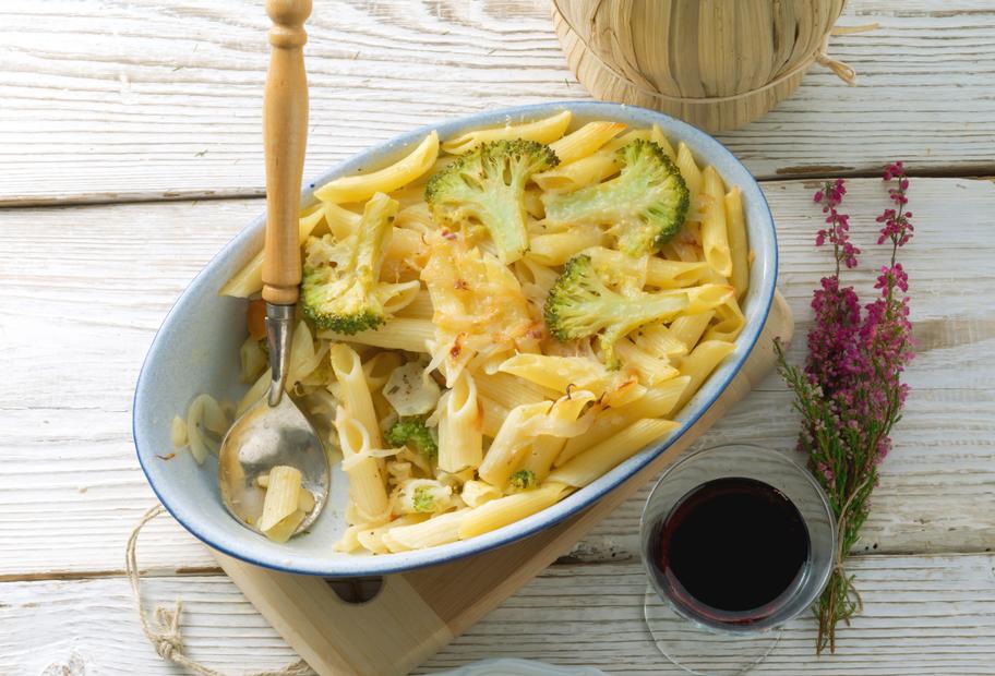 Pasta-Gemüse-Gratin