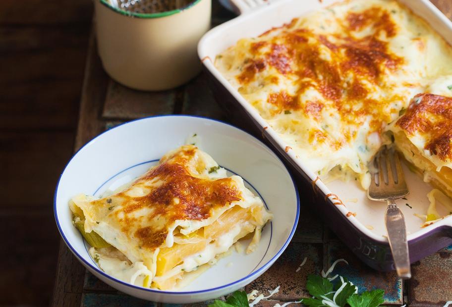 Steckrübenlasagne