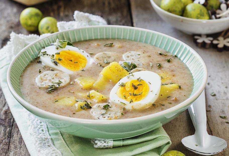 Polnische Zurek (Saure Mehlsuppe)