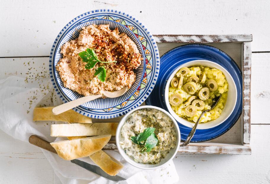 Cremiger Auberginendip mit Joghurt